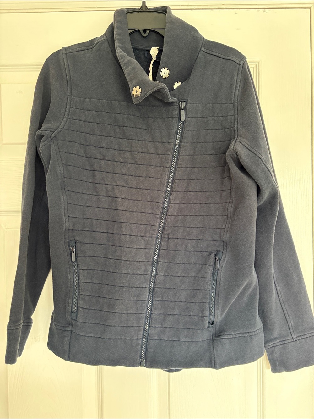 lululemon athletica Quilted Asymmetrical Zip Jacket - Gray